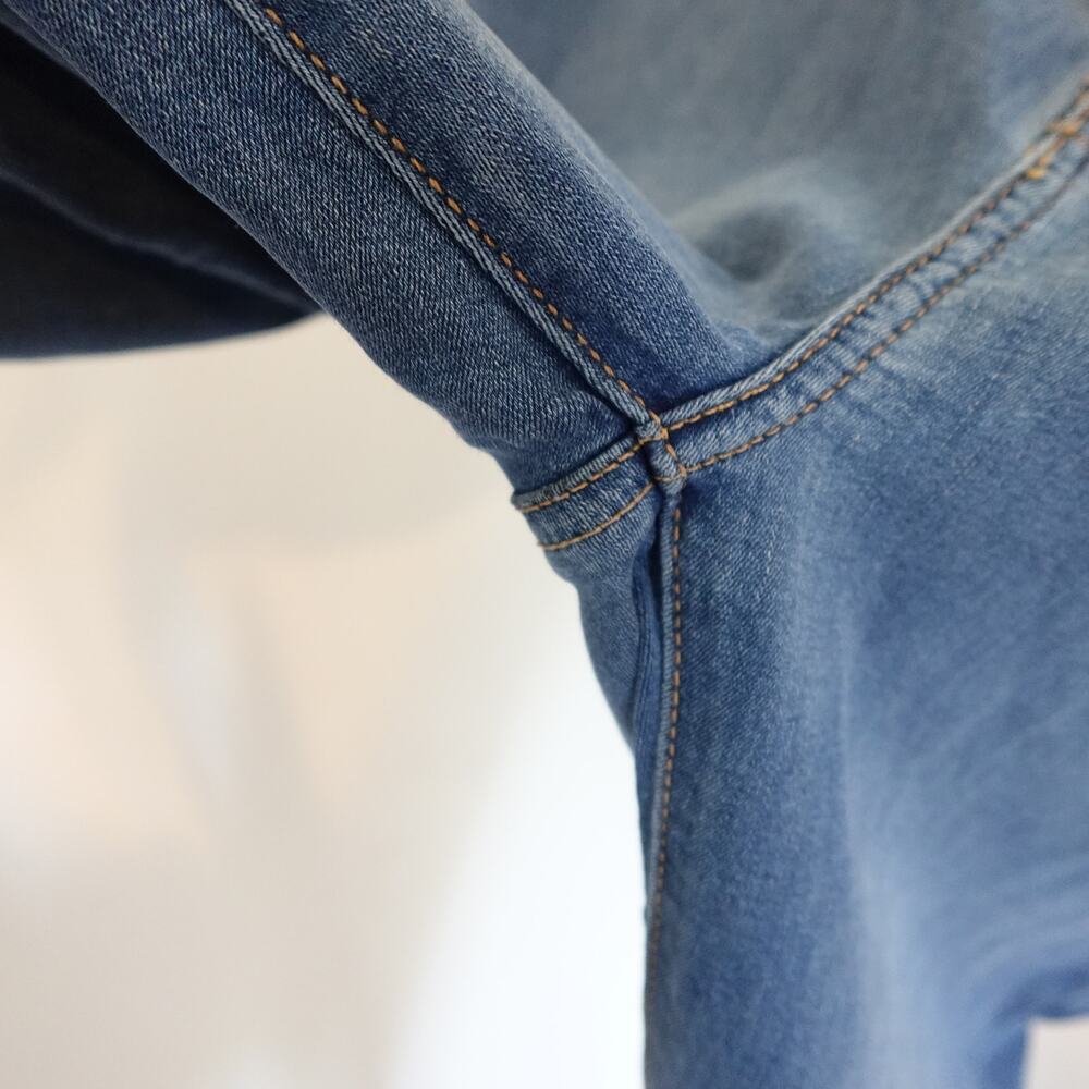 Free People We the Free Riley Slit Skinny Jeans Denim Stretch Boho Size 30 - Picture 6 of 11